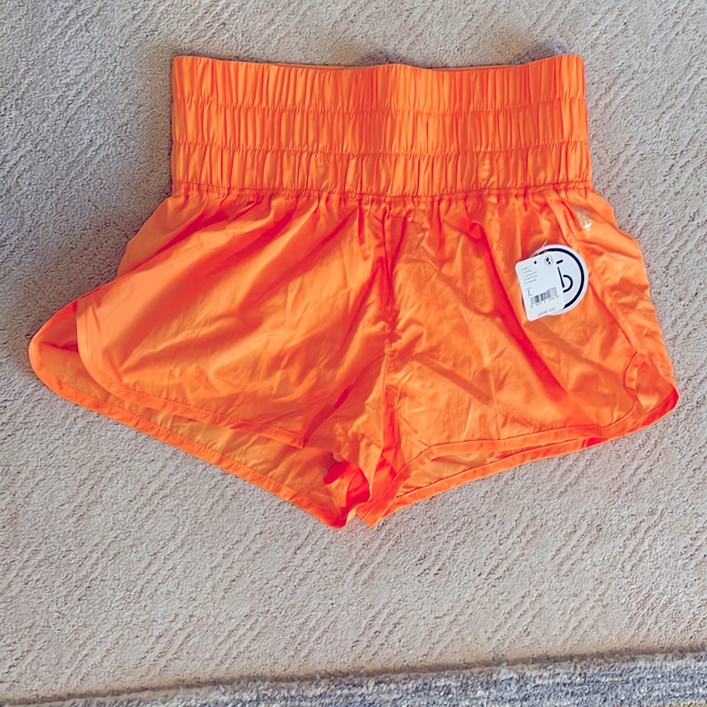 Free People The Way Home Short - Electric Orange